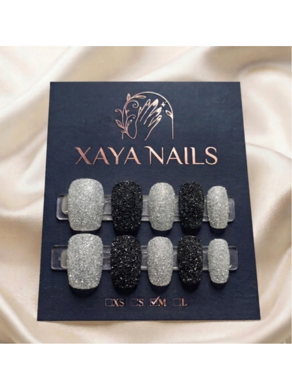 New Xaya Nails Handmade Press-On Sugar Nails Size M
